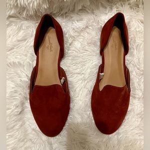Dark Red Loafer Flats Size 7.5 Women’s Universal Thread New Condition